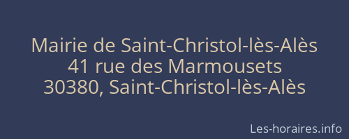 Mairie de Saint-Christol-lès-Alès