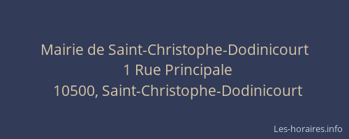 Mairie de Saint-Christophe-Dodinicourt