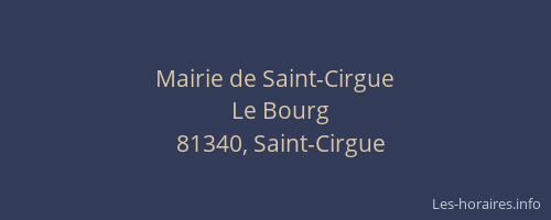 Mairie de Saint-Cirgue