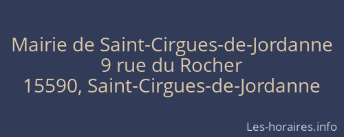 Mairie de Saint-Cirgues-de-Jordanne