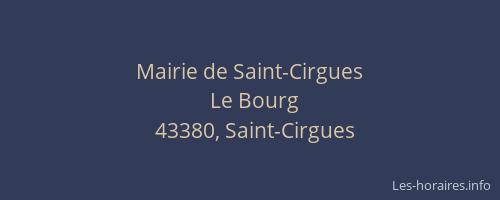 Mairie de Saint-Cirgues