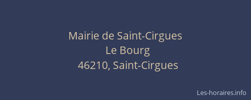 Mairie de Saint-Cirgues