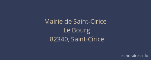 Mairie de Saint-Cirice
