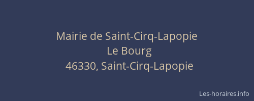 Mairie de Saint-Cirq-Lapopie