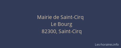 Mairie de Saint-Cirq