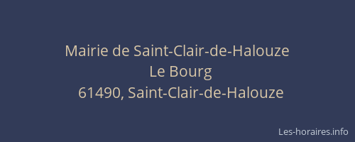 Mairie de Saint-Clair-de-Halouze