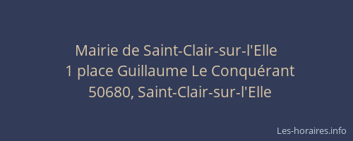 Mairie de Saint-Clair-sur-l'Elle