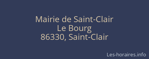 Mairie de Saint-Clair