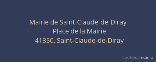 Mairie de Saint-Claude-de-Diray
