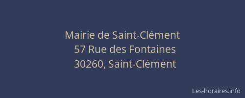 Mairie de Saint-Cl&eacute;ment