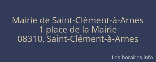 Mairie de Saint-Clément-à-Arnes
