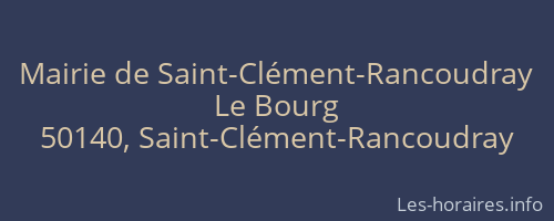 Mairie de Saint-Clément-Rancoudray
