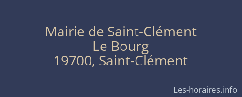 Mairie de Saint-Clément