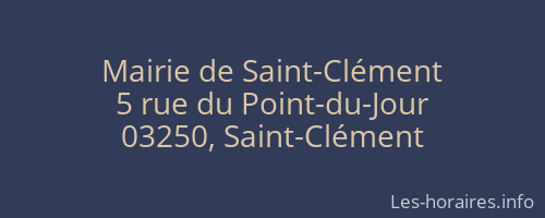 Mairie de Saint-Clément