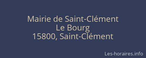 Mairie de Saint-Clément