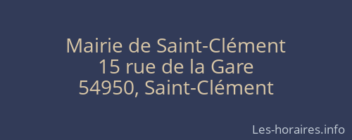 Mairie de Saint-Clément