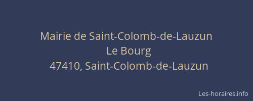Mairie de Saint-Colomb-de-Lauzun