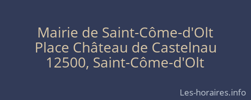 Mairie de Saint-Côme-d'Olt