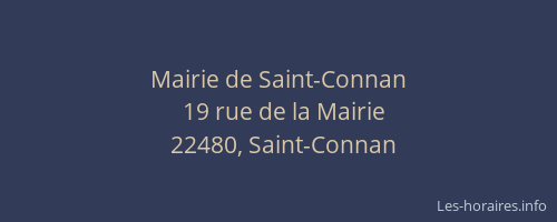 Mairie de Saint-Connan