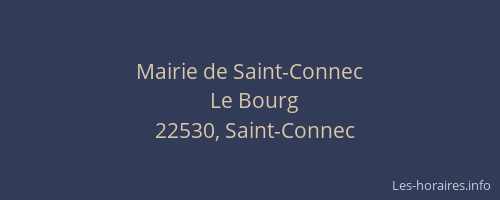Mairie de Saint-Connec