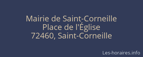 Mairie de Saint-Corneille
