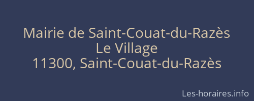 Mairie de Saint-Couat-du-Razès