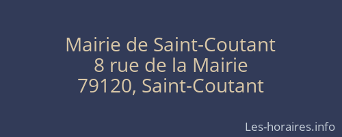Mairie de Saint-Coutant