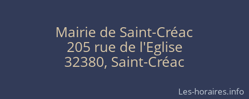 Mairie de Saint-Créac