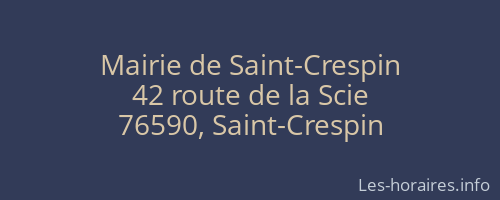 Mairie de Saint-Crespin