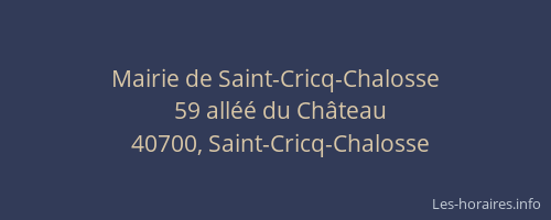 Mairie de Saint-Cricq-Chalosse