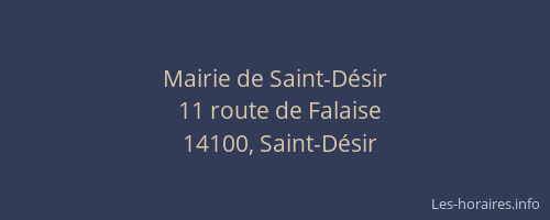 Mairie de Saint-D&eacute;sir