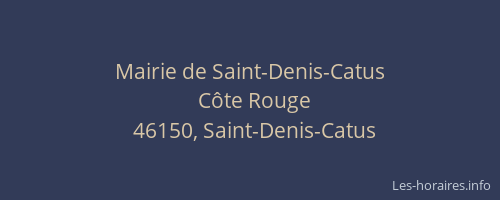 Mairie de Saint-Denis-Catus
