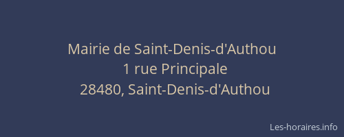 Mairie de Saint-Denis-d'Authou