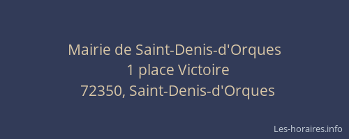 Mairie de Saint-Denis-d'Orques