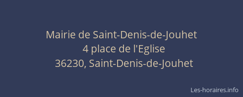 Mairie de Saint-Denis-de-Jouhet