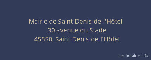 Mairie de Saint-Denis-de-l'H&ocirc;tel
