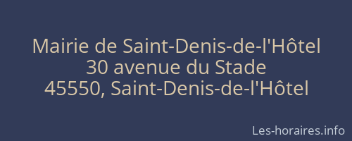 Mairie de Saint-Denis-de-l'Hôtel