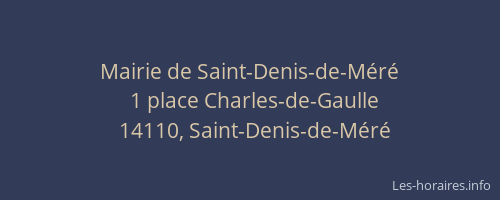 Mairie de Saint-Denis-de-M&eacute;r&eacute;