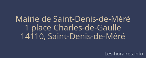 Mairie de Saint-Denis-de-Méré