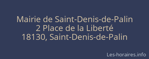 Mairie de Saint-Denis-de-Palin