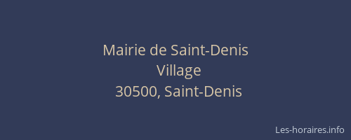 Mairie de Saint-Denis