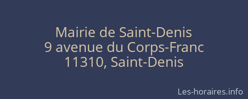 Mairie de Saint-Denis