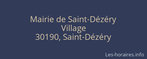 Mairie de Saint-Dézéry