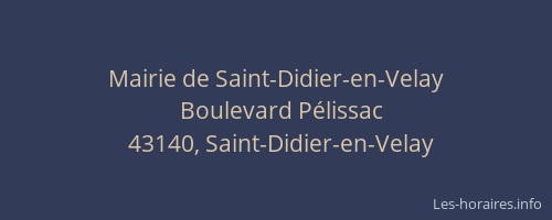 Mairie de Saint-Didier-en-Velay