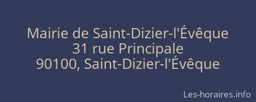 Mairie de Saint-Dizier-l'Évêque