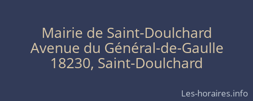 Mairie de Saint-Doulchard