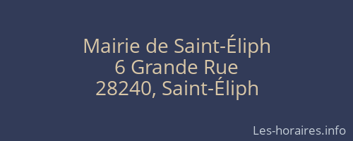 Mairie de Saint-Éliph