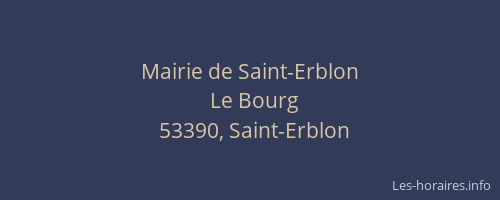 Mairie de Saint-Erblon