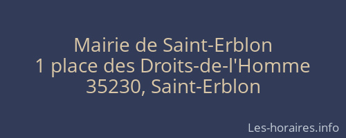 Mairie de Saint-Erblon