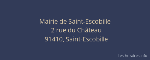 Mairie de Saint-Escobille